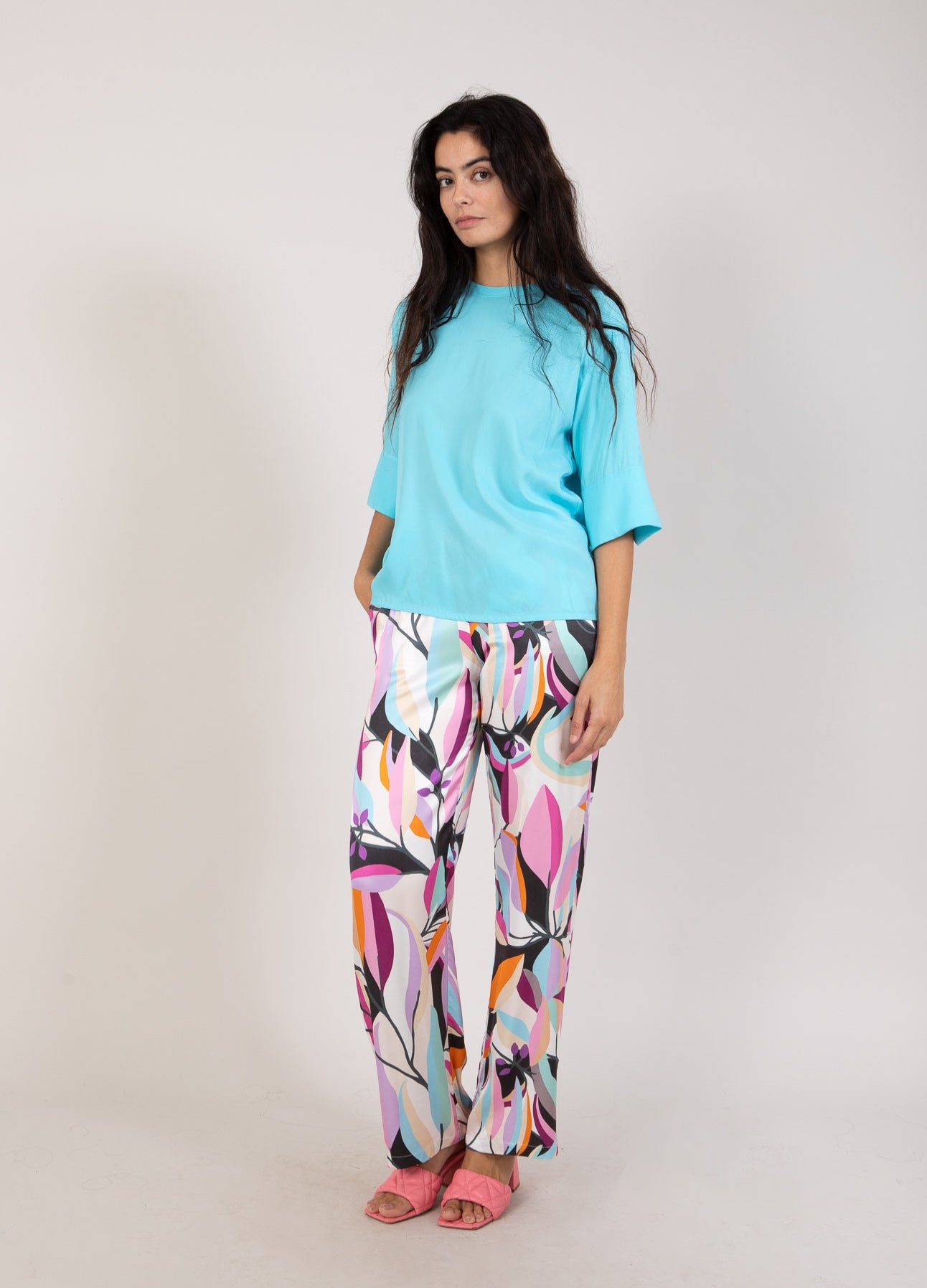 Bluse Rundhals
