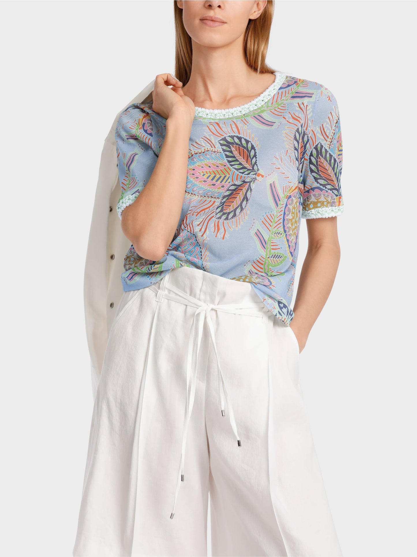 Shirt Blattmotiv