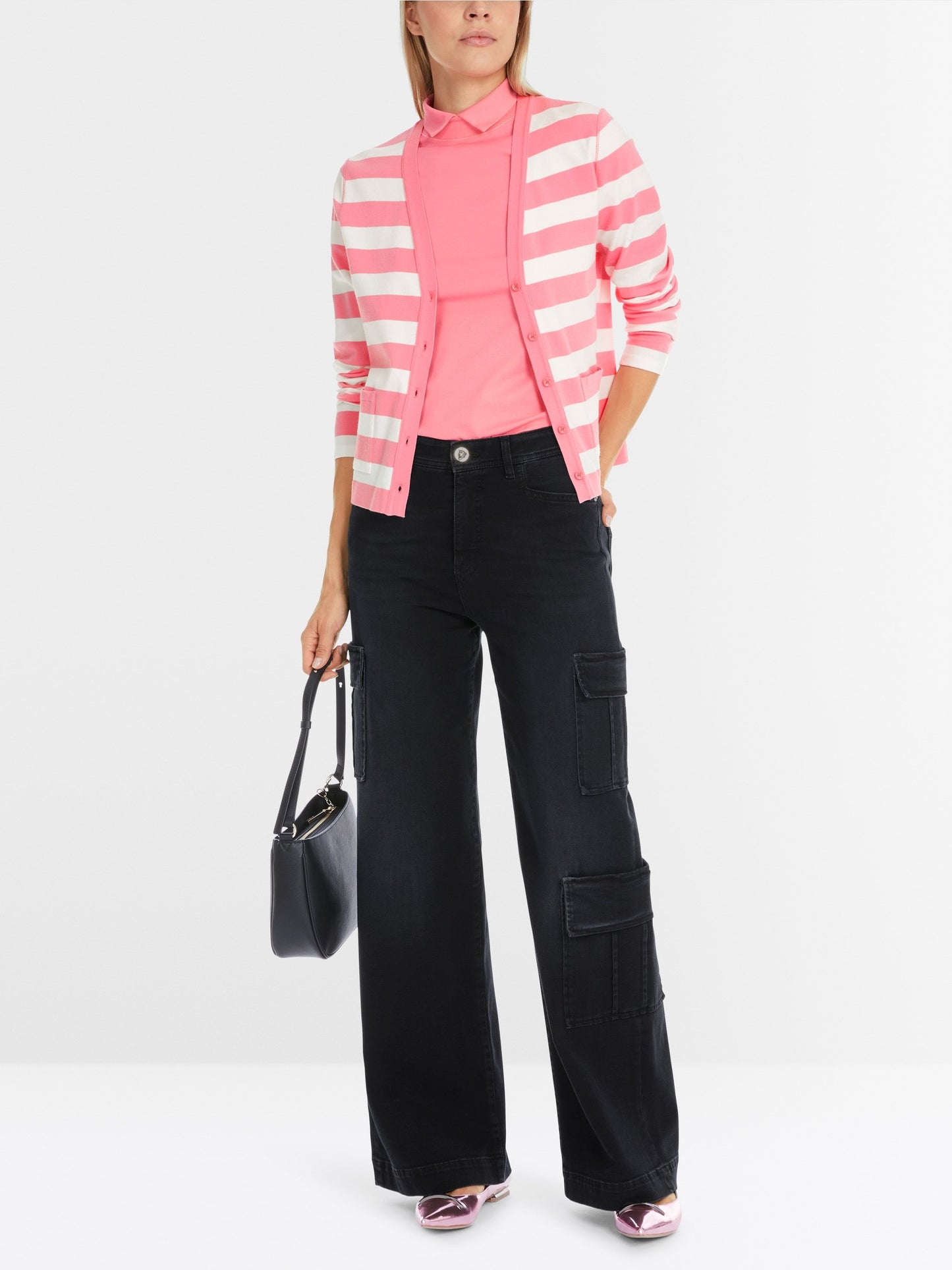 Cardigan gestreift