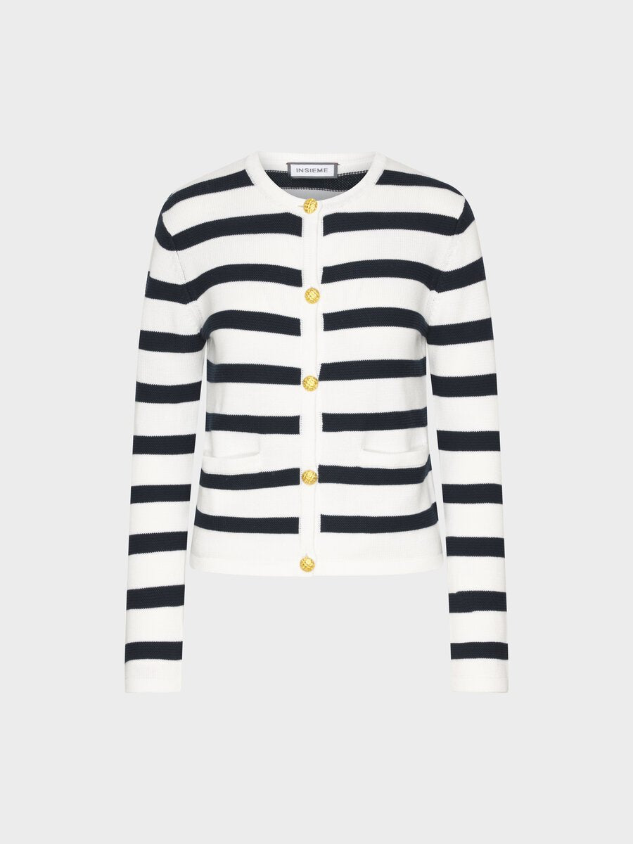 Strickjacke Ringel