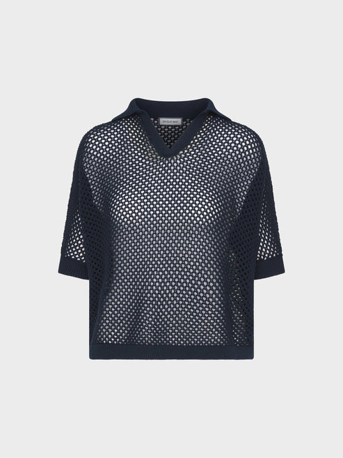 Poloshirt Lochmuster