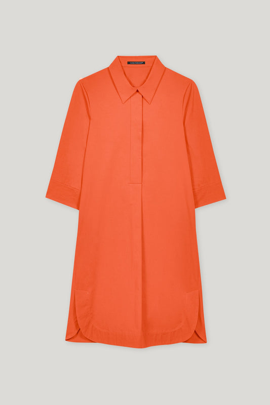 Kleid Hemdkragen