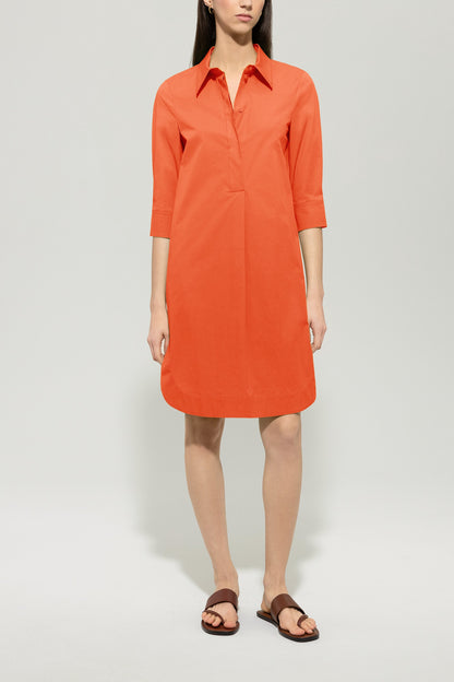 Kleid Hemdkragen