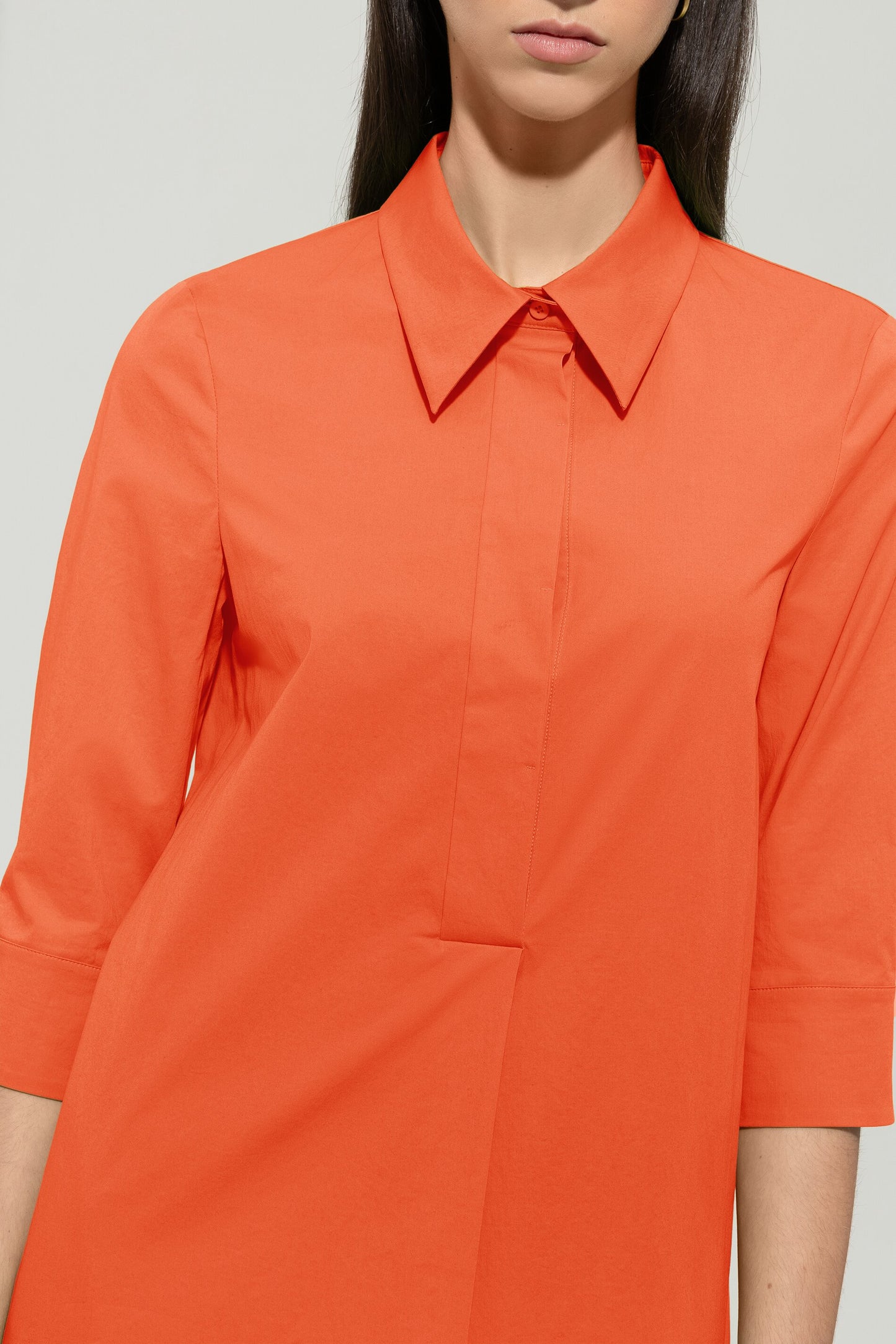 Kleid Hemdkragen