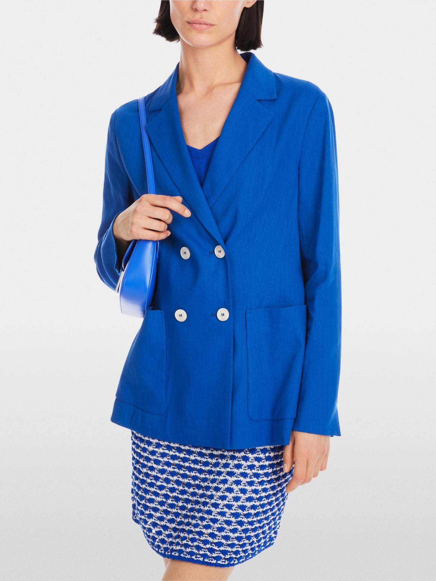 Blazer Leinen-Mix