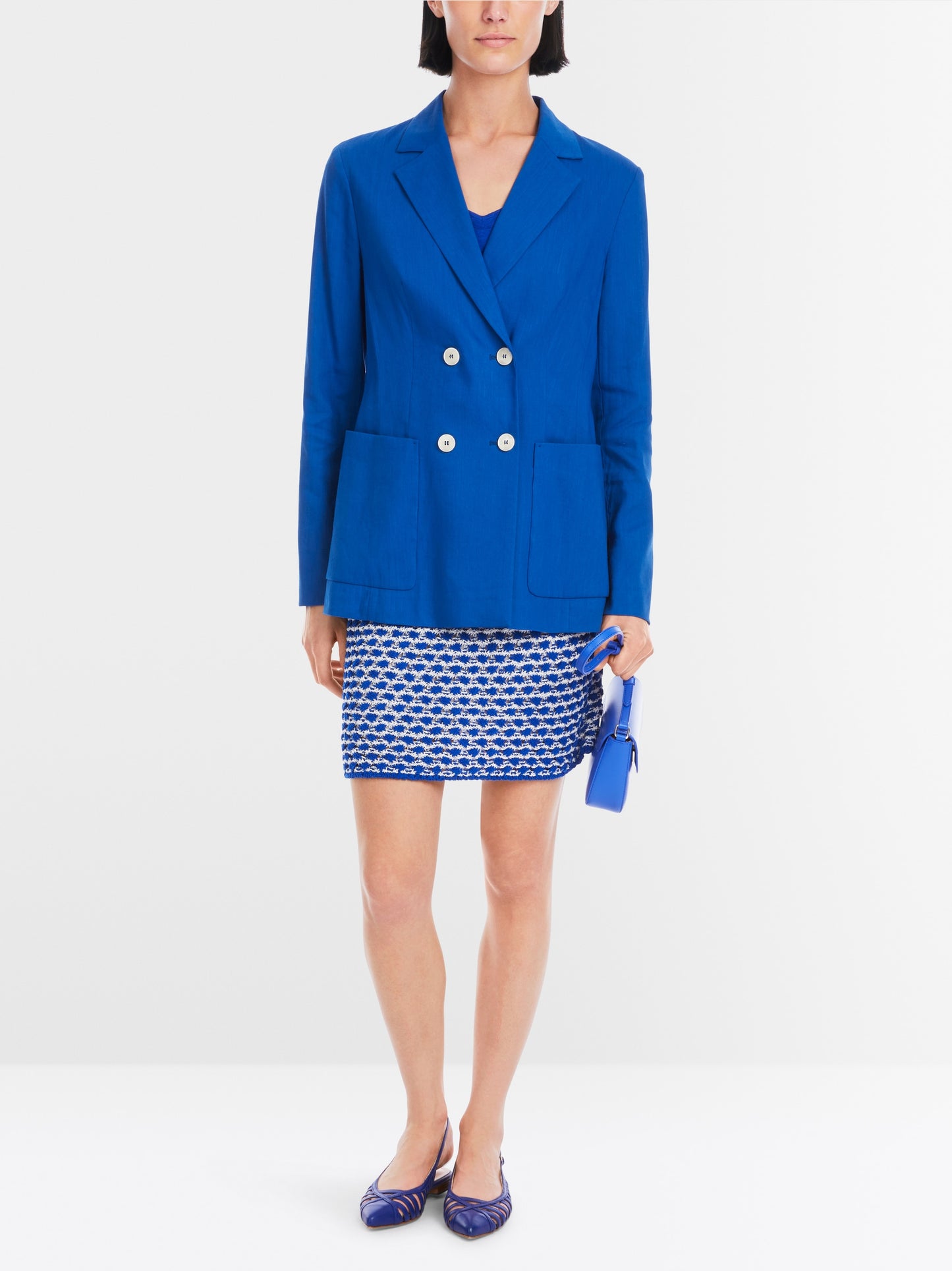 Blazer Leinen-Mix